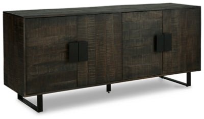 Ashley Grayish Brown/Black Kevmart Accent Cabinet - A4000533 - Home Elegance USA - 1