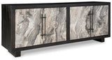 Ashley Black/Gray/Ivory Lakenwood Accent Cabinet - A4000534 - Home Elegance USA - 1