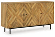 Ashley Natural Cadewick Accent Cabinet | Home Elegance USA