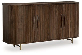 Ashley Dark Brown Amickly Accent Cabinet | Home Elegance USA