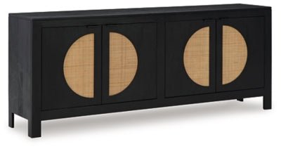 Ashley Black/Natural Cliffiings Accent Cabinet - A4000575 - Home Elegance USA - 1