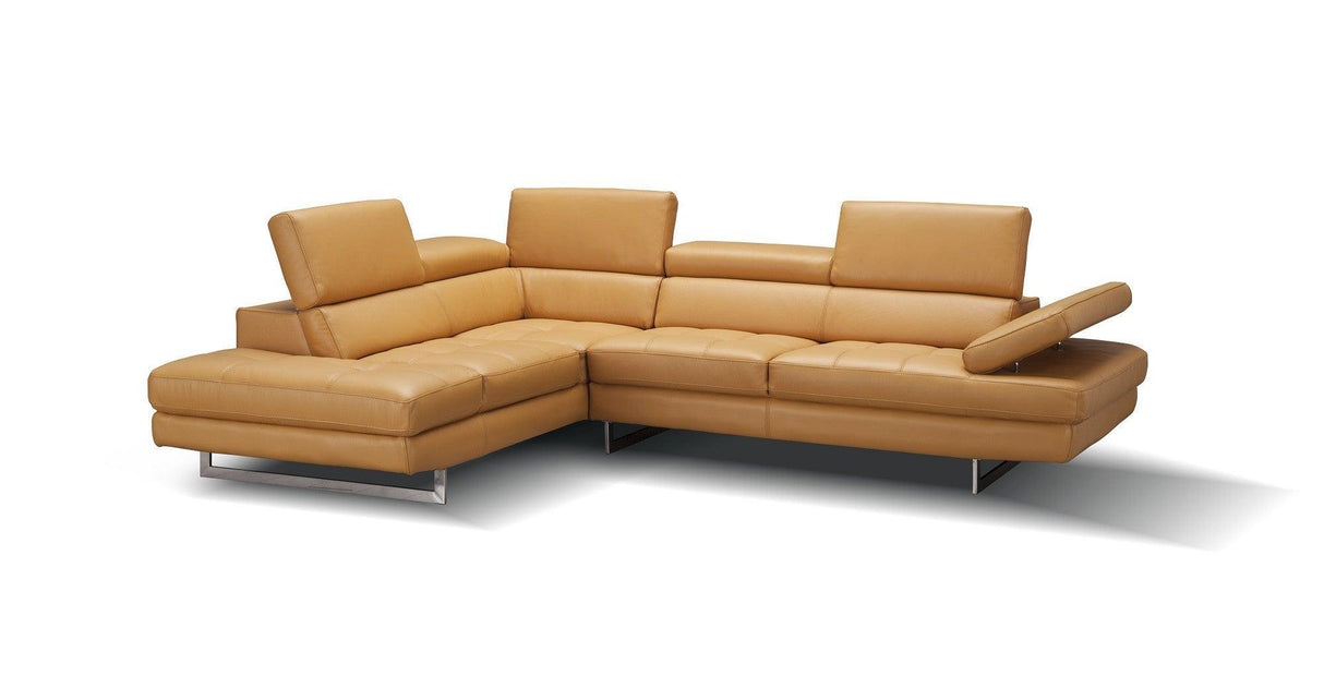 A761 Italian Leather Sectional | J&M | Home Elegance USA