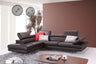 A761 Italian Leather Sectional | J&M | Home Elegance USA