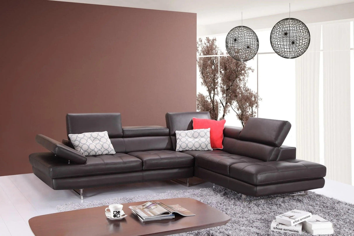 A761 Italian Leather Sectional | J&M - A761 - SKU17855L - image - 5