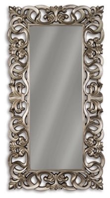 Ashley Antique Silver Finish Lucia Floor Mirror - A8010123 - Home Elegance USA - 1