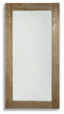 Ashley Distressed Brown Waltleigh Floor Mirror - A8010278 - Home Elegance USA - 1