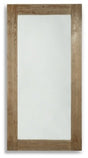 Ashley Distressed Brown Waltleigh Floor Mirror | Home Elegance USA