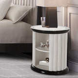 Aico Furniture - Paris Chic Round End Table In Espresso - N9003202-409 - Home Elegance USA