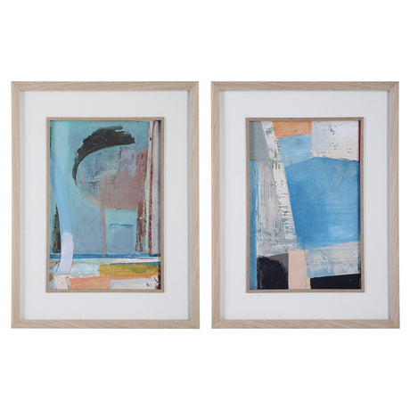 Brilliant Clouds Abstract Prints - Set Of 2 | Uttermost | Home Elegance USA