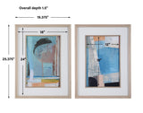 Brilliant Clouds Abstract Prints - Set Of 2 | Uttermost | Home Elegance USA