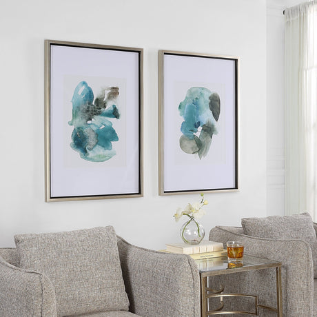 Blueprints Watercolor Prints - Set Of 2 | Uttermost | Home Elegance USA