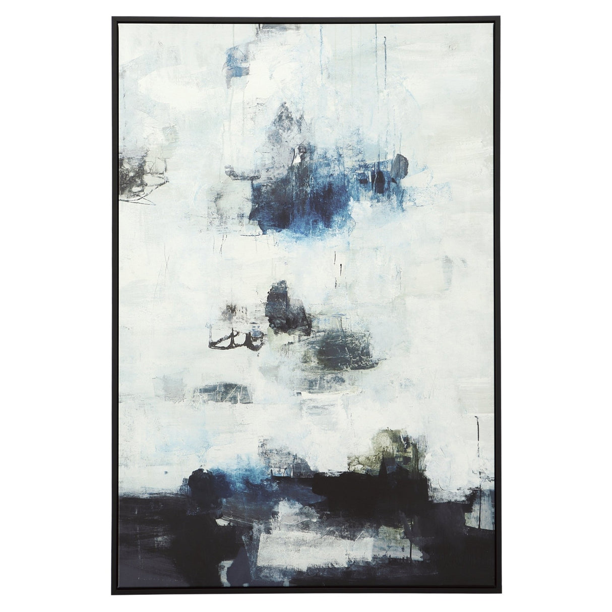 Black And Blue Framed Abstract Art | Uttermost - UM - 32306 - Home Elegance USA - 2