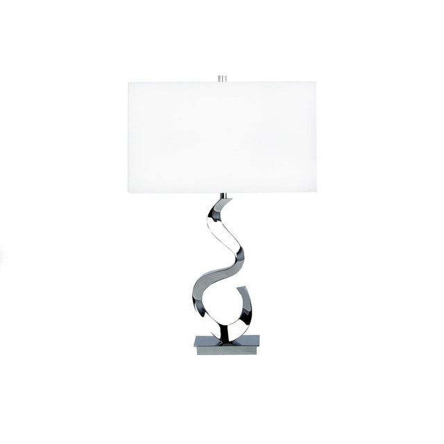 Abstract Chrome Table Lamp // 1 Light | Finesse - FN - 906 - Home Elegance USA - 1