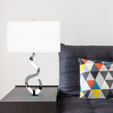 Abstract Chrome Table Lamp // 1 Light | Finesse - FN - 906 - Home Elegance USA - 2