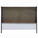 Acme - Louis Philippe EK Bed 26787EK Dark Gray Finish