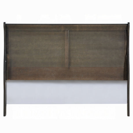 Acme - Louis Philippe EK Bed 26787EK Dark Gray Finish
