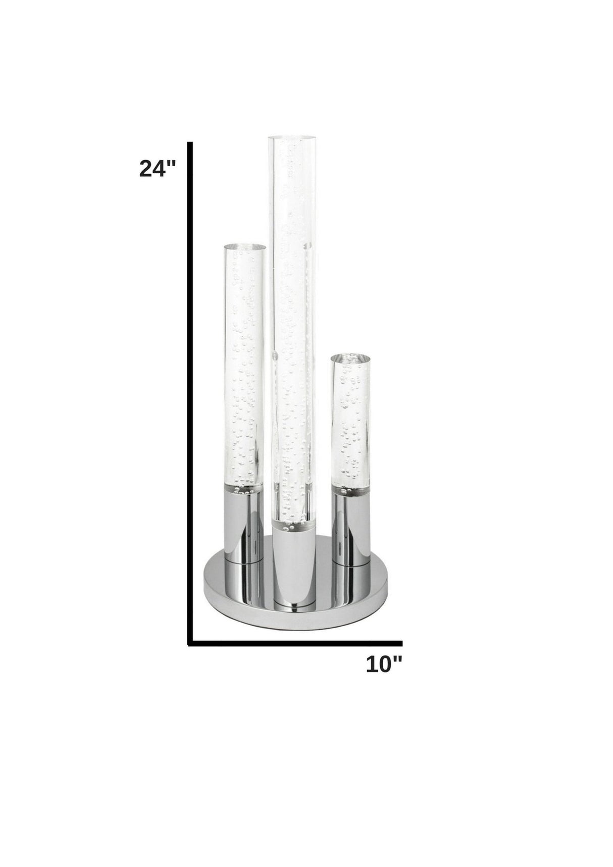 Acrylic Cylinders Table Lamp // 3 Light | Finesse - FN - 1159 - Home Elegance USA - 6