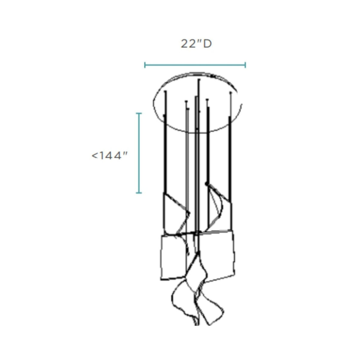 Acrylic Lace 5 Light Chandelier // Chrome | Finesse - CH - 0201 - 5 - Home Elegance USA - 5