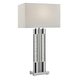 Acrylic Table Lamp // Chrome | Finesse - FN - 943 - Home Elegance USA - 1