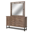 Crossings Dresser With Mirror In Reclaimed Barn - Ki-Crsg050-60-217 - Aico Furniture
