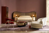 Allure Armoire Rouge Red Gloss with Bronze Mirror Doors | Caracole