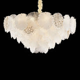Almara 18-Light Chandelier – Gold Coastal Luxury Seashell Crystal Fixture