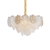 Almara 9-Light Chandelier – Gold Coastal Seashell Crystal Design Lighting Fixture
