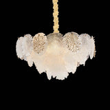 Almara 9-Light Chandelier – Gold Coastal Seashell Crystal Design Lighting Fixture
