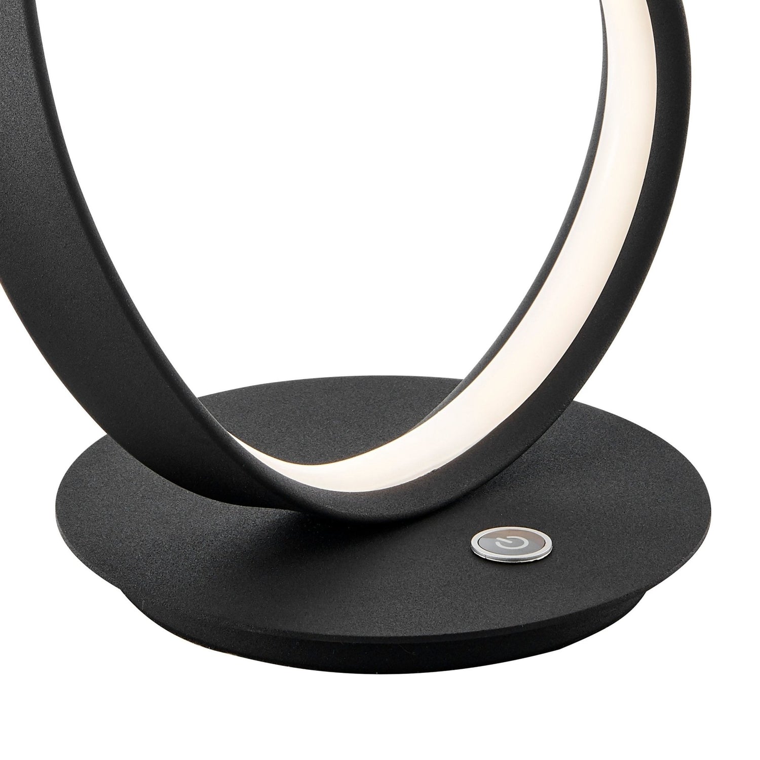 Amsterdam Black Table Lamp // Led Strip & Touch Dimmer | Finesse | Home Elegance USA