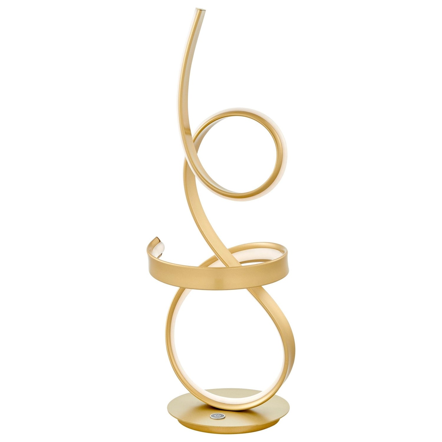 Amsterdam Gold Table Lamp // Led Strip & Touch Dimmer | Finesse | Home Elegance USA