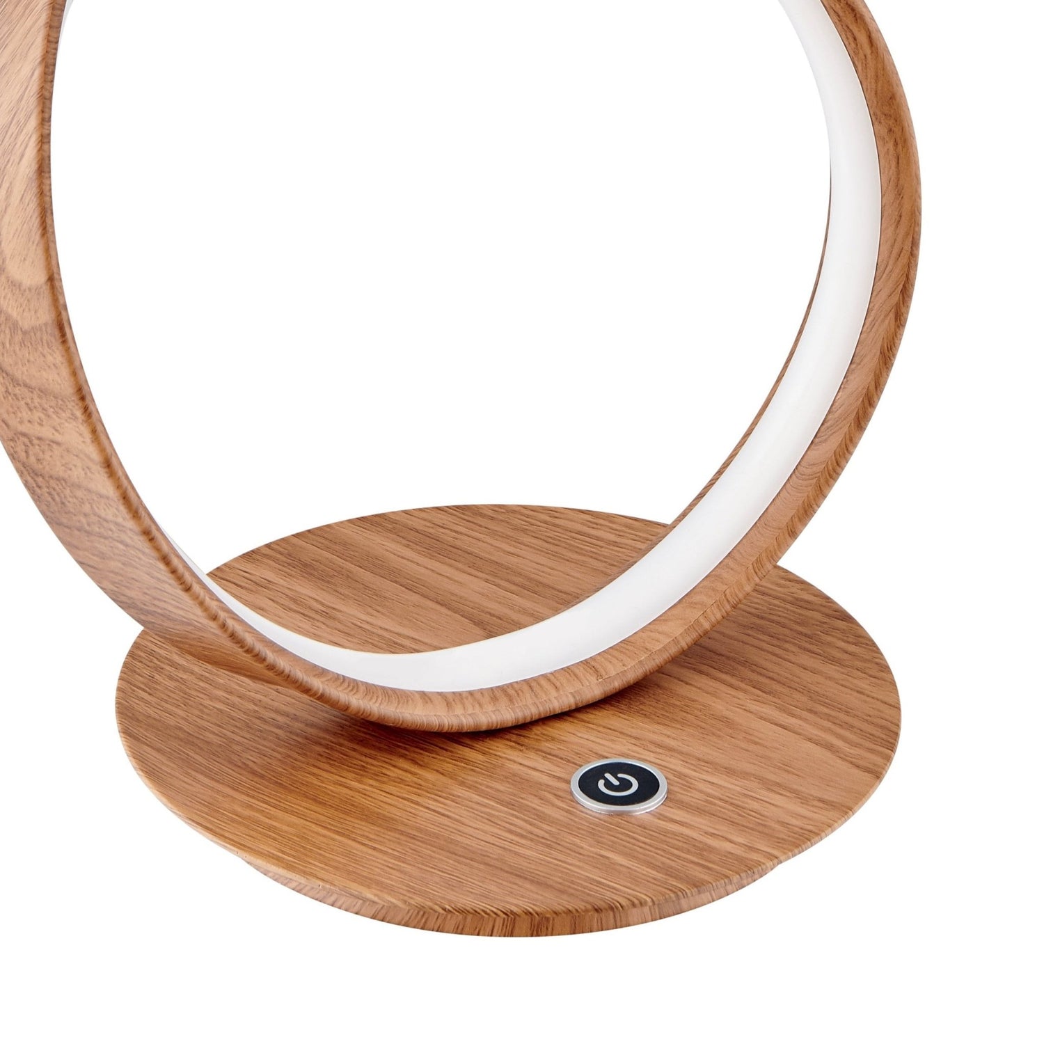 Amsterdam Light Wood Table Lamp // Led Strip & Touch Dimmer | Finesse | Home Elegance USA