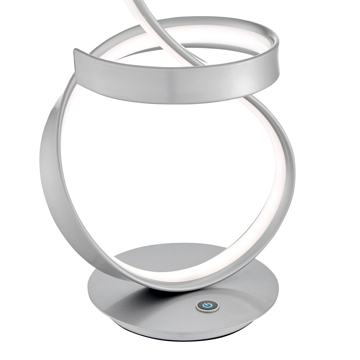 Amsterdam Silver Table Lamp // Led Strip & Touch Dimmer | Finesse | Home Elegance USA