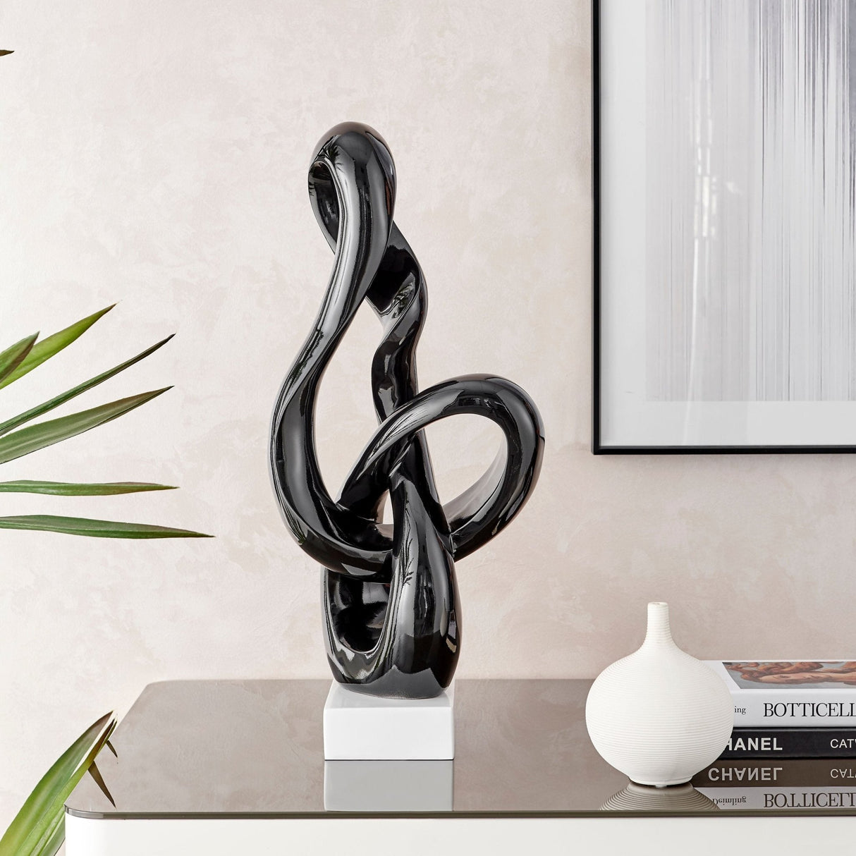 Antilia Abstract Sculpture // Small Black | Finesse - SM - 774 - B - Home Elegance USA - 2