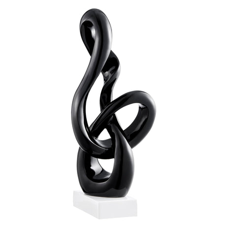 Antilia Abstract Sculpture // Small Black | Finesse - SM - 774 - B - Home Elegance USA - 3