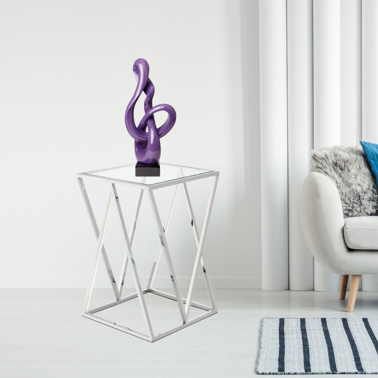 Antilia Abstract Sculpture // Small Violet | Finesse - SM - 774 - V - Home Elegance USA - 2