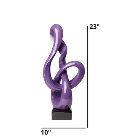 Antilia Abstract Sculpture // Small Violet | Finesse - SM - 774 - V - Home Elegance USA - 7