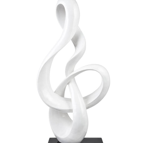 Antilia Abstract Sculpture // Small White | Finesse - SM - 774 - W - Home Elegance USA - 3