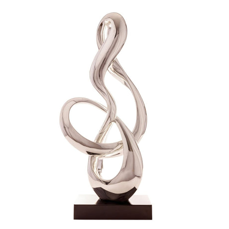 Antilia Treble Abstract Sculpture // Large Chrome | Finesse - D774 - C - Home Elegance USA - 1