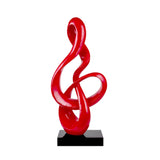 Antilia Treble Abstract Sculpture // Large Red | Finesse - D774 - R - Home Elegance USA - 1