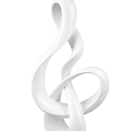 Antilia Treble Abstract Sculpture // Large White | Finesse - D774 - W - Home Elegance USA - 4