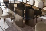 Aphelion 4 Glass Dining Table 110 Inch | Caracole Classic