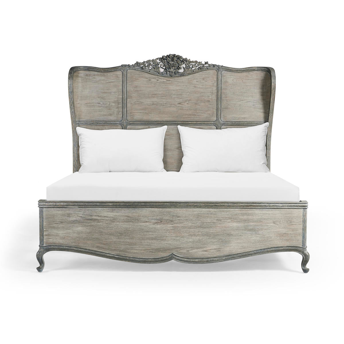 Arlingham King Shelter Bed Chipped Blue Oak | Jonathan Charles Fine Furniture