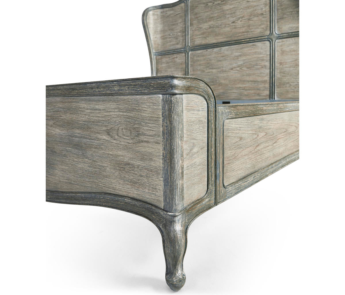 Arlingham King Shelter Bed Chipped Blue Oak | Jonathan Charles Fine Furniture