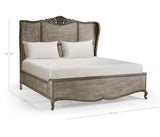 Arlingham King Shelter Bed Chipped Blue Oak | Jonathan Charles Fine Furniture