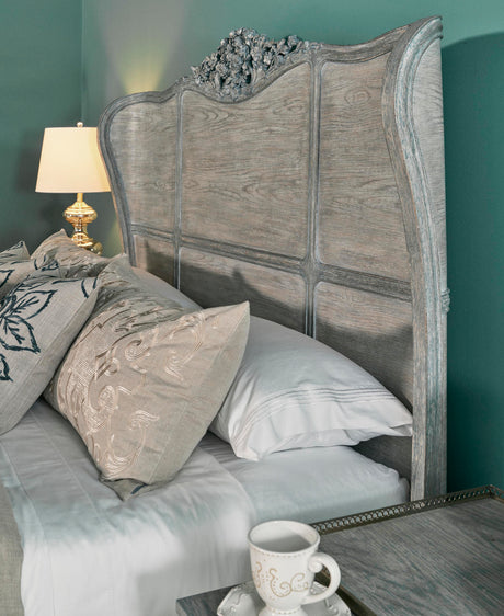Arlingham King Shelter Bed Chipped Blue Oak | Jonathan Charles Fine Furniture