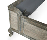 Arlingham King Shelter Bed Chipped Blue Oak | Jonathan Charles Fine Furniture