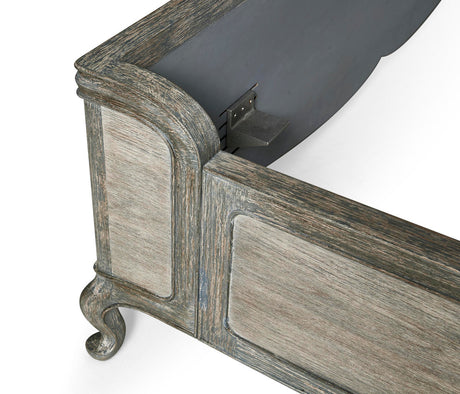 Arlingham King Shelter Bed Chipped Blue Oak | Jonathan Charles Fine Furniture