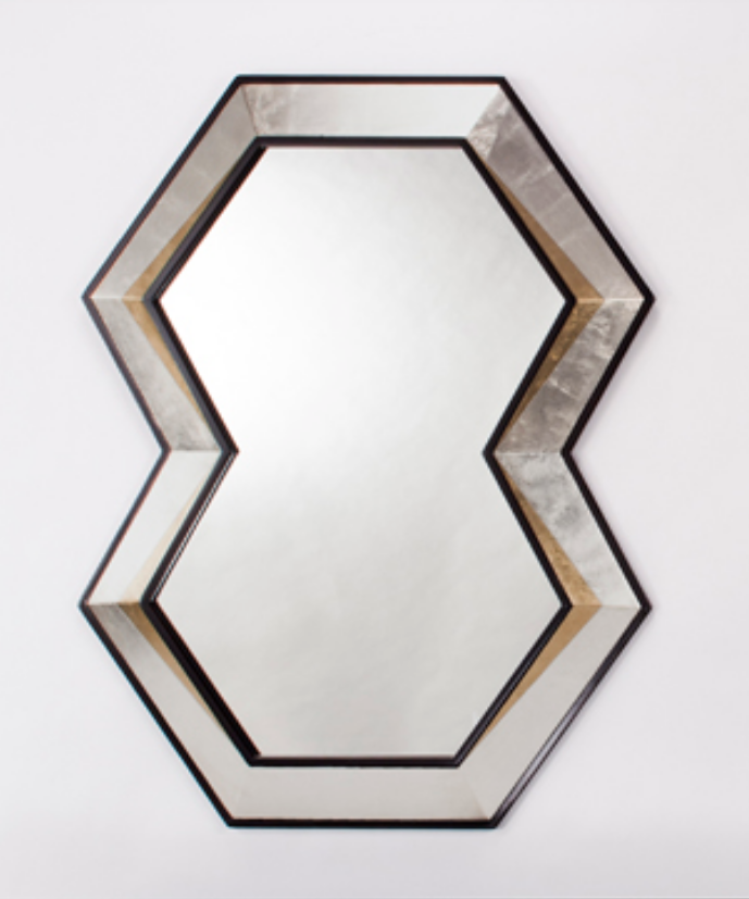 Artmax Wall Mirror in Black with Old World Silverleaf & Gold Finish – Mirror Only (1973-M) - Home Elegance USA