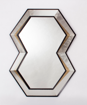Artmax Wall Mirror in Black with Old World Silverleaf & Gold Finish – Mirror Only (1973-M) - sold by Home Elegance USA