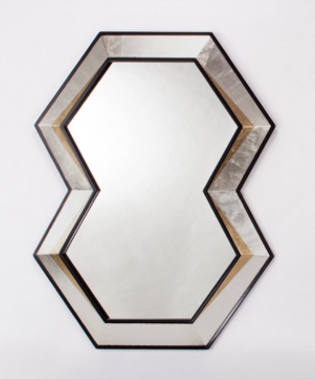 Artmax Wall Mirror in Black with Old World Silverleaf & Gold Finish – Mirror Only (1973-M) - Home Elegance USA